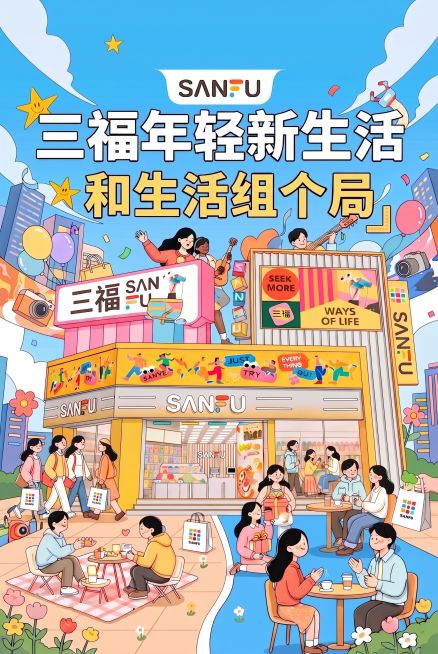 将海报顶部的粉红色区域修改为和下方一致的蓝色天空，保持风格统一，延伸蓝色背景到顶部，保留其他所有内容不变预览效果