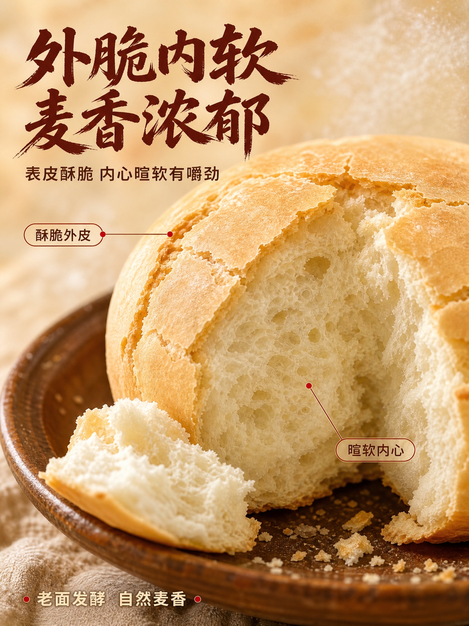 [商品] 使用【图1】原味焜锅馍馍；保留圆墩形外观、自然开花裂… - 图片创意预览