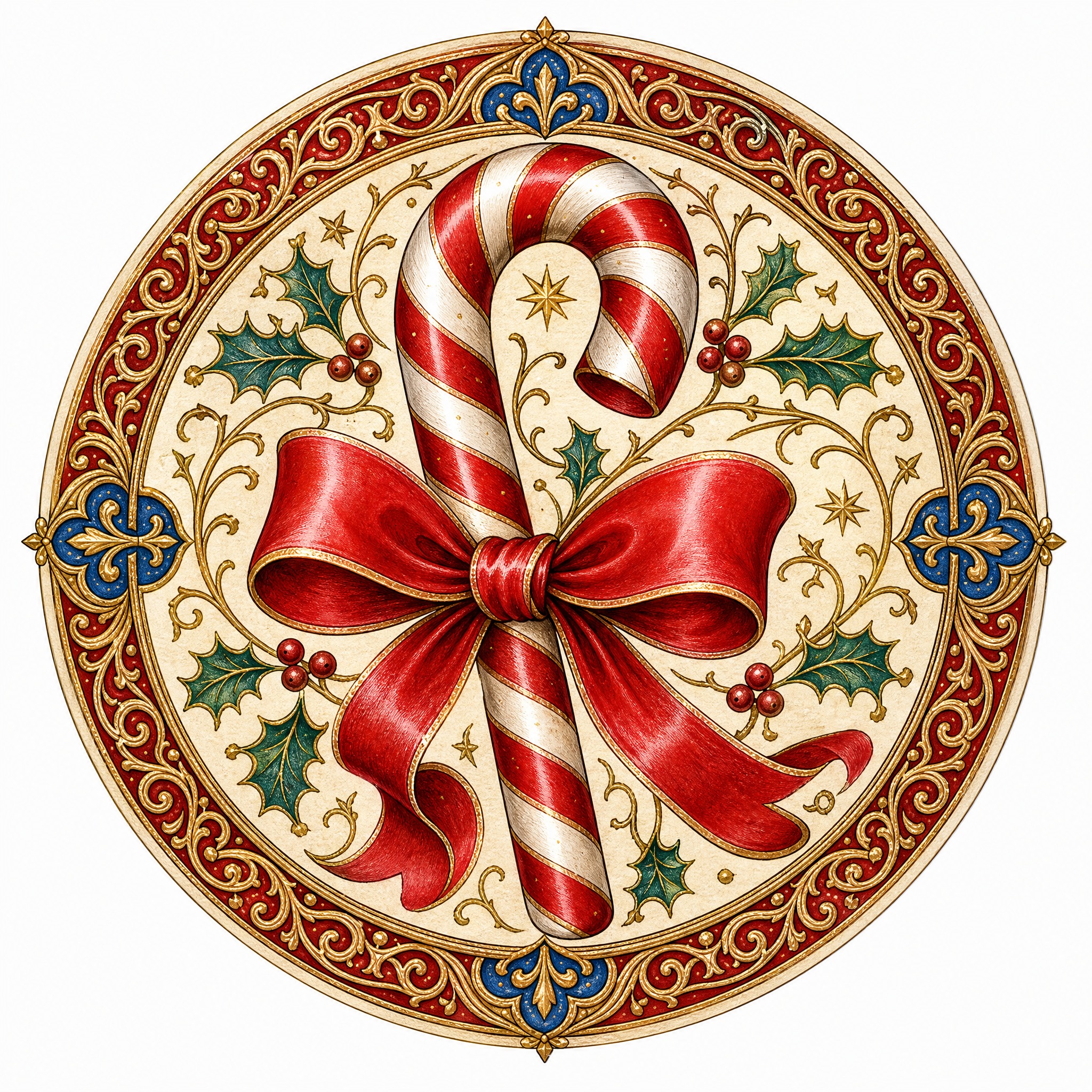 Christmas sticker, medieval ill… - 图片创意预览