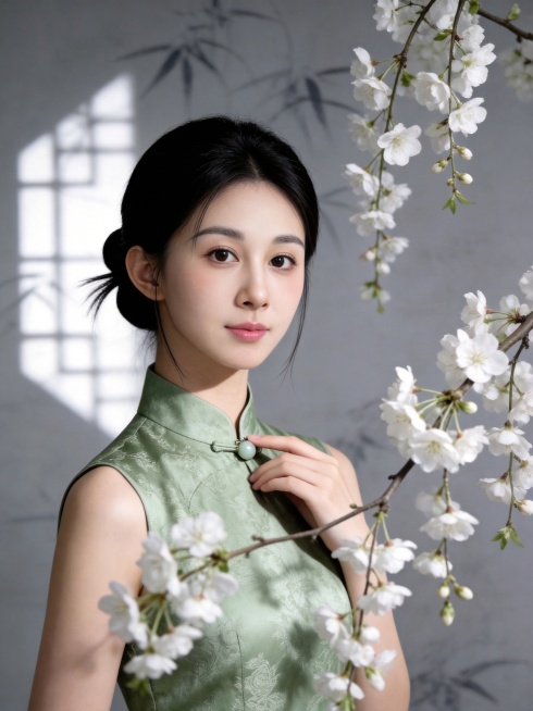 把人物的嘴巴修得更小一点，调整得更自然，保持原图整体风格和其他部分不变预览效果