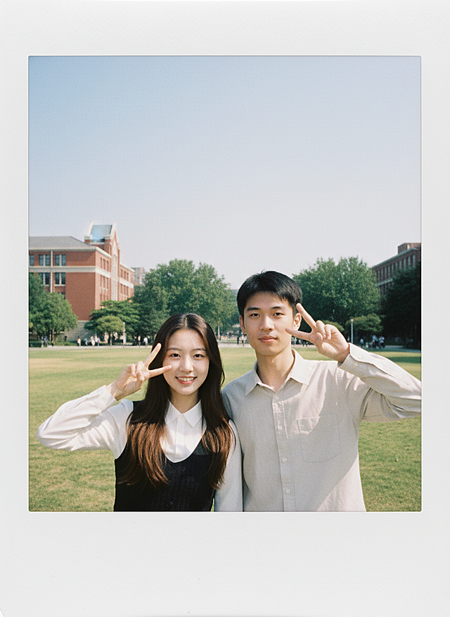 胶片风捕捉青春瞬间，清新实景感，自然光线勾勒美好时光。