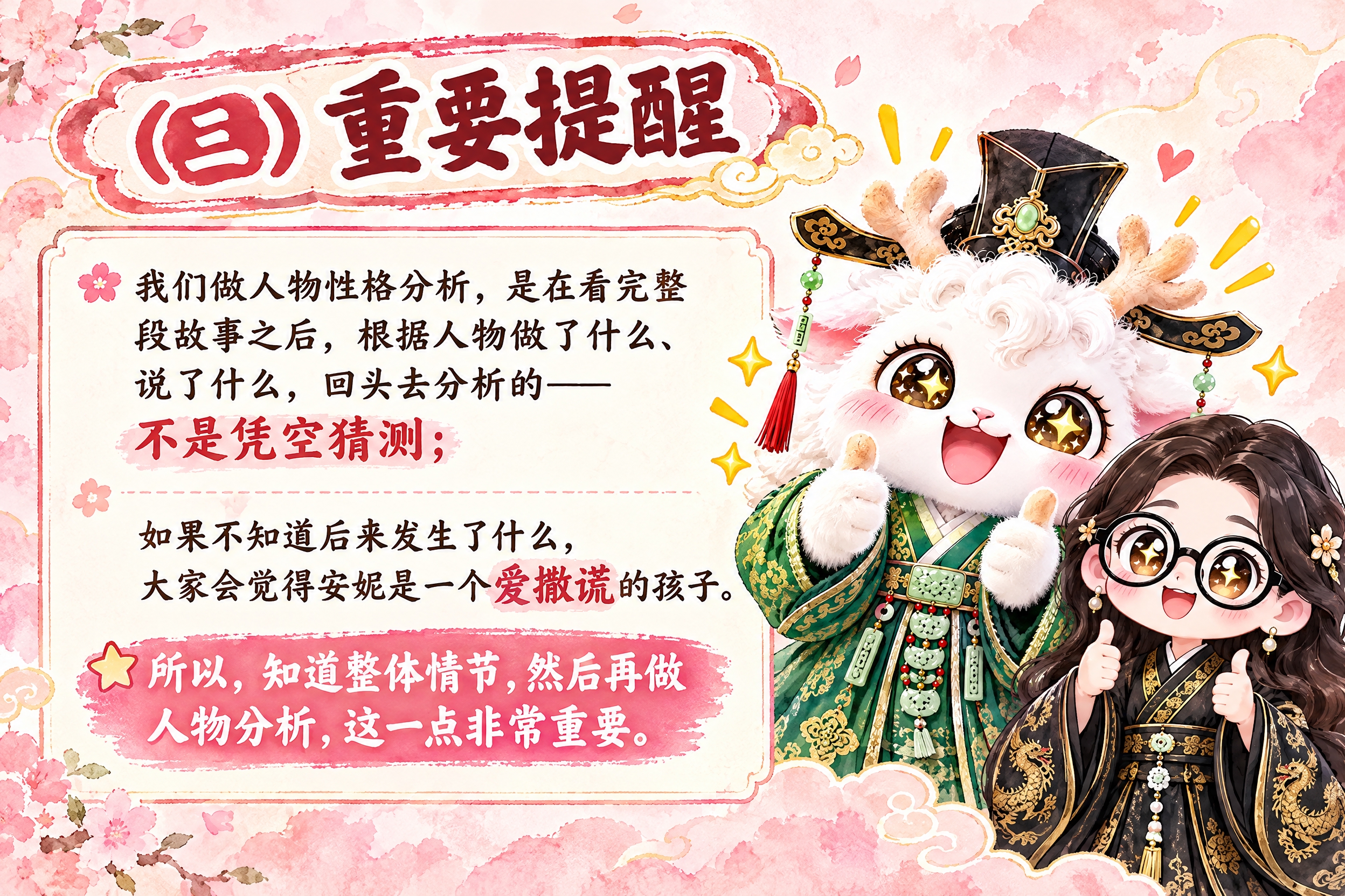 横版6寸比例的知识卡片设计，标题为"（三）重要提醒"，内容为：… - 图片创意预览