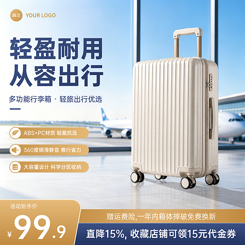 行李箱箱包电商零售主图直通车