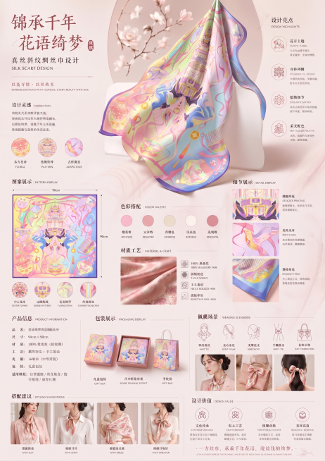 把1里面的丝巾换成2，也相应的把后面的场景图和这个丝巾单独弄出来预览效果