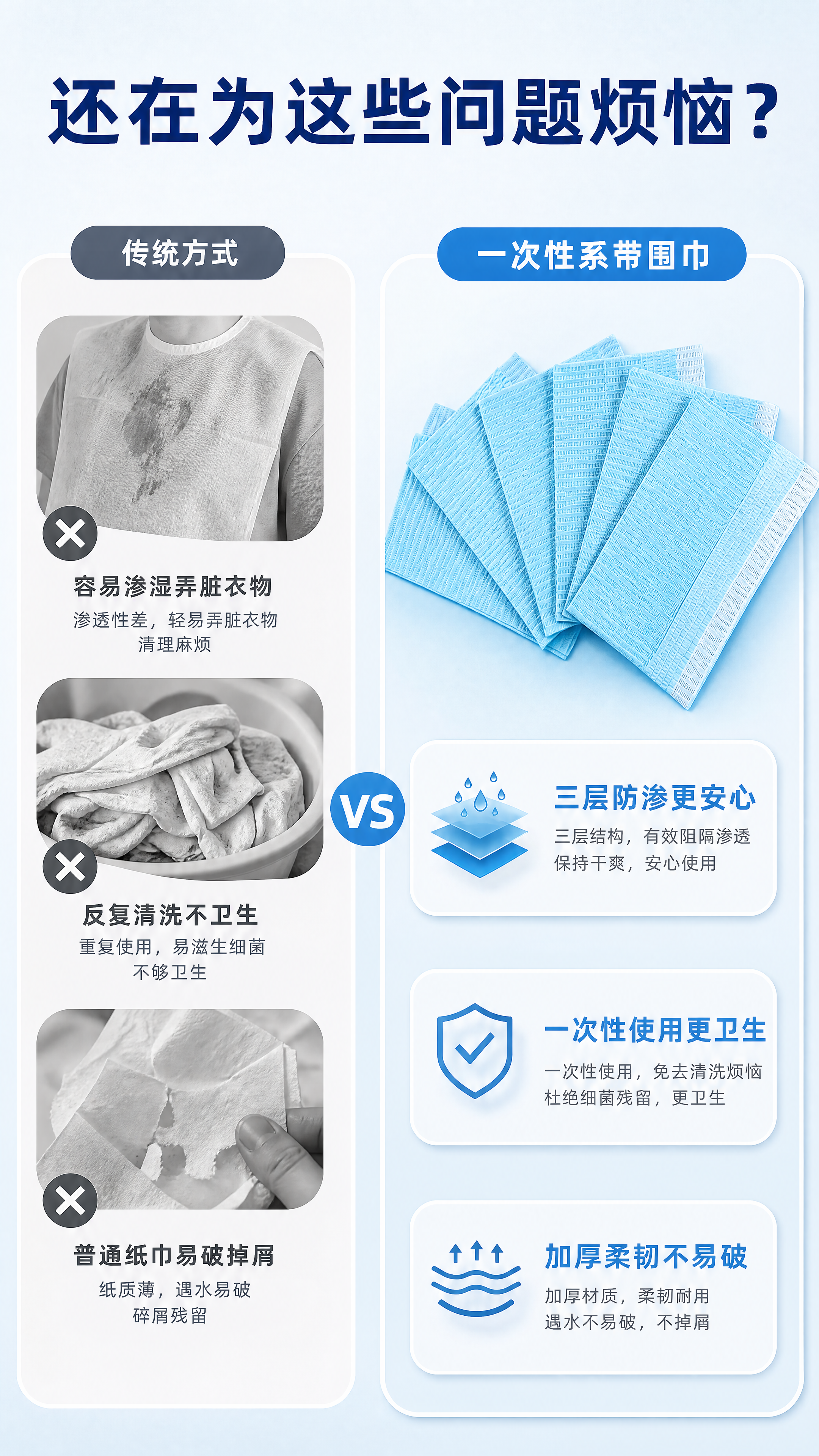 [商品] 使用【图2】蓝色一次性系带围巾多片展开图；保留蓝色压… - 图片创意预览