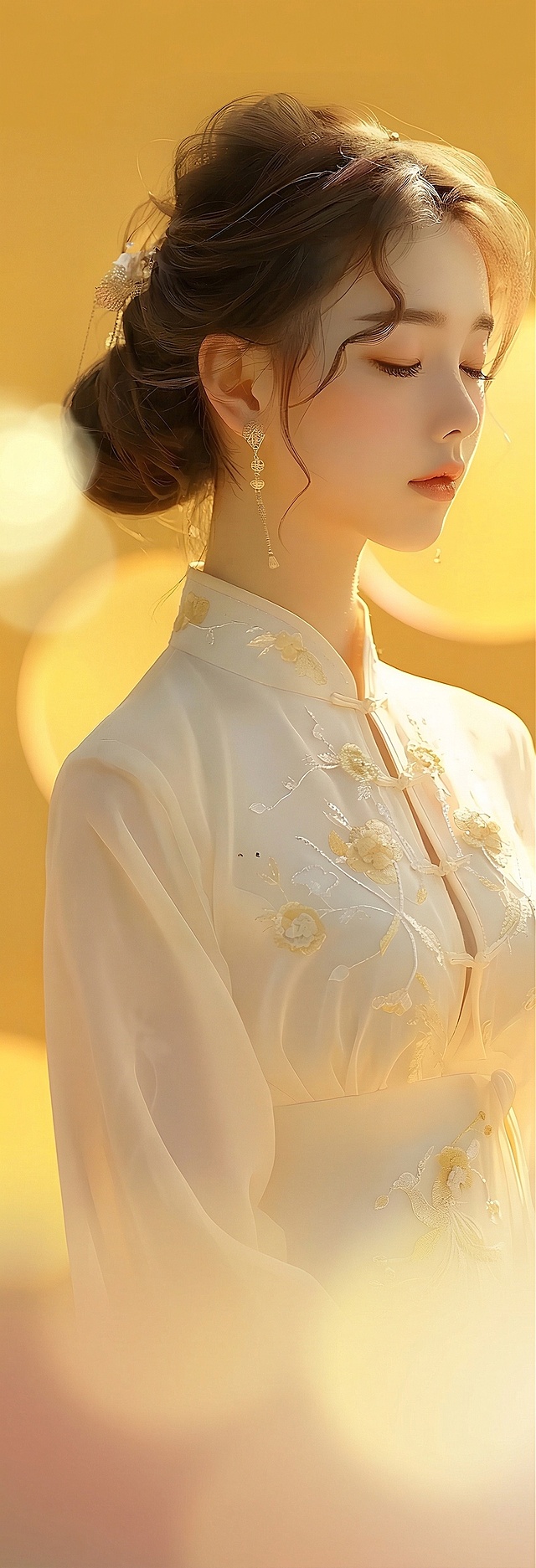 只保留人物和背景，其他都去掉。