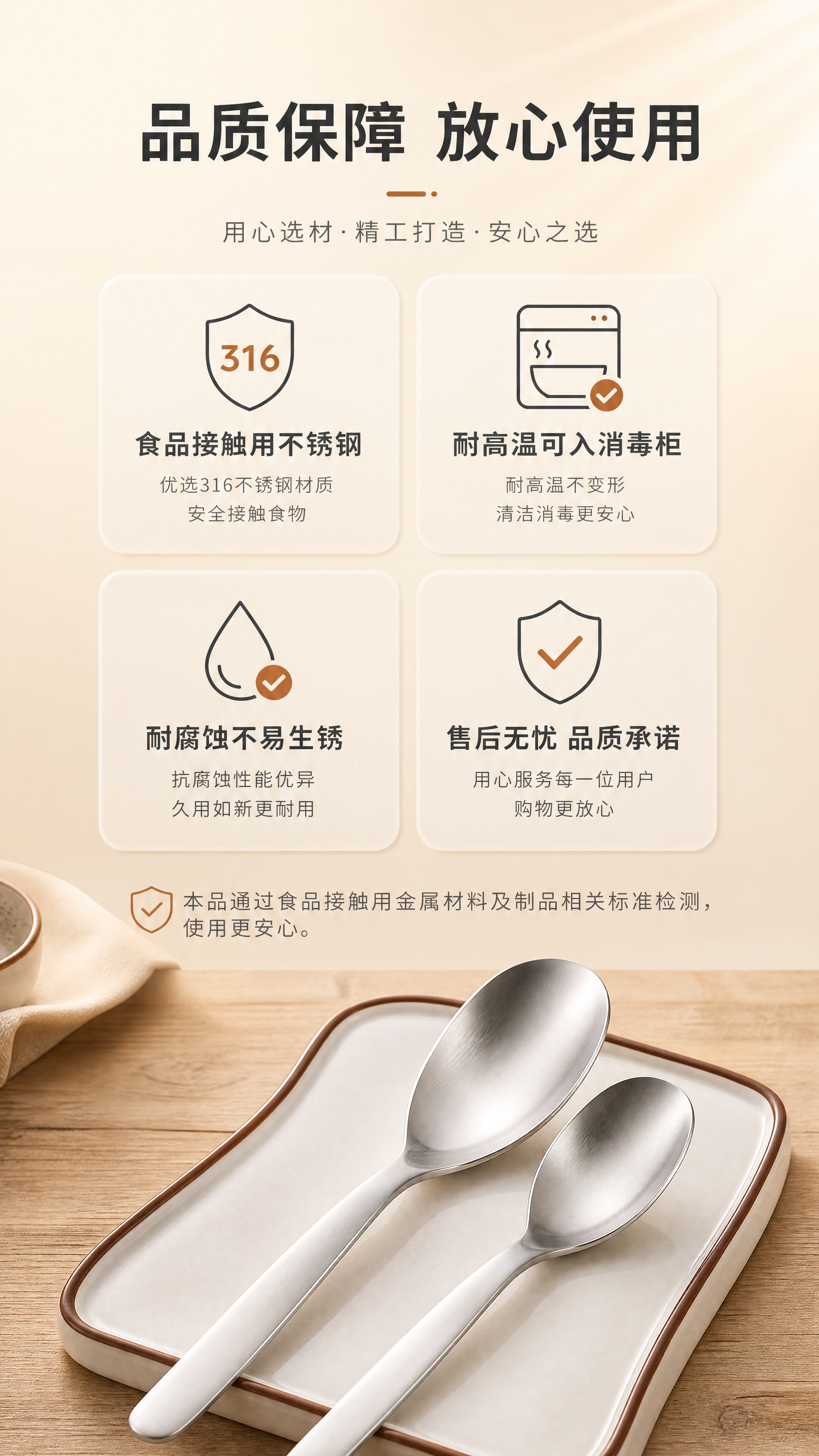 [商品] 使用【图1】316不锈钢平底勺（大小号组合）；保留产… - 图片创意预览