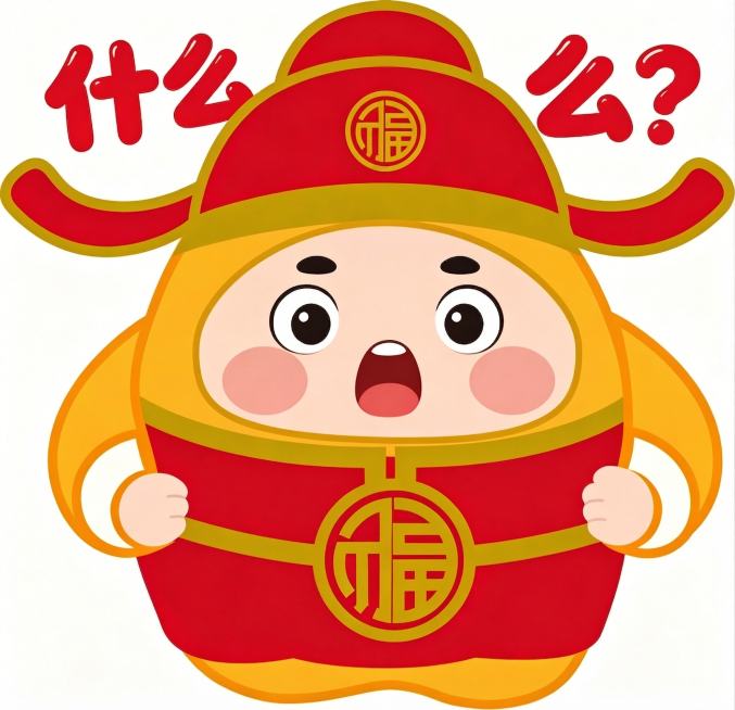 去除图片右下角的水印'豆包AI生成'，保留其他所有内容不变，保持原有卡通财神形象和文字'什么?'的完整，风格保持一致，不要修改画面任何内容，只去除水印预览效果
