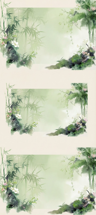 需要此ppt底层的古风风景素材预览效果