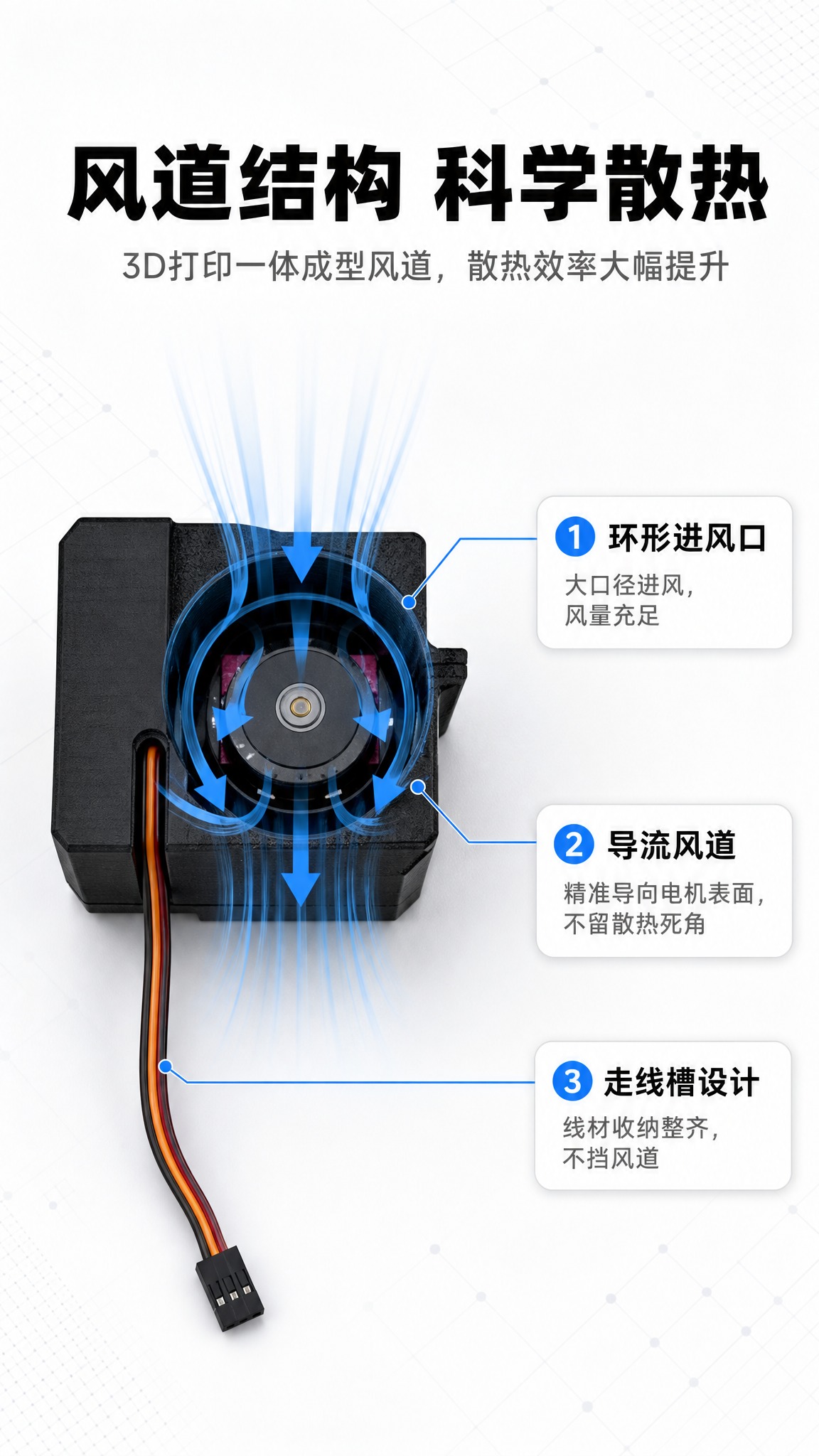 [商品] 使用【图6】【图3】3D打印黑色电机散热风罩产品；保… - 图片创意预览