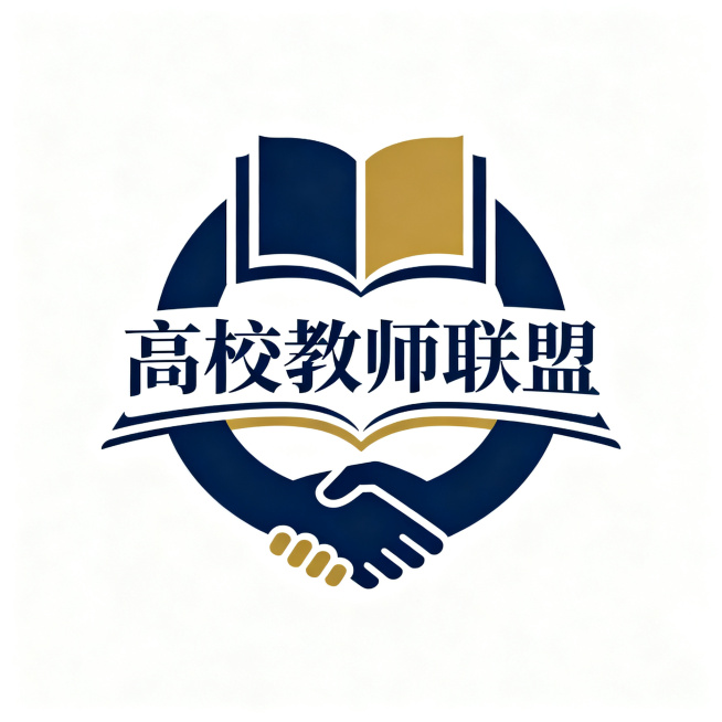 高校教师联盟logo设计，简约大气风格，融合学术元素与团结内涵，专业正式的标志设计预览效果