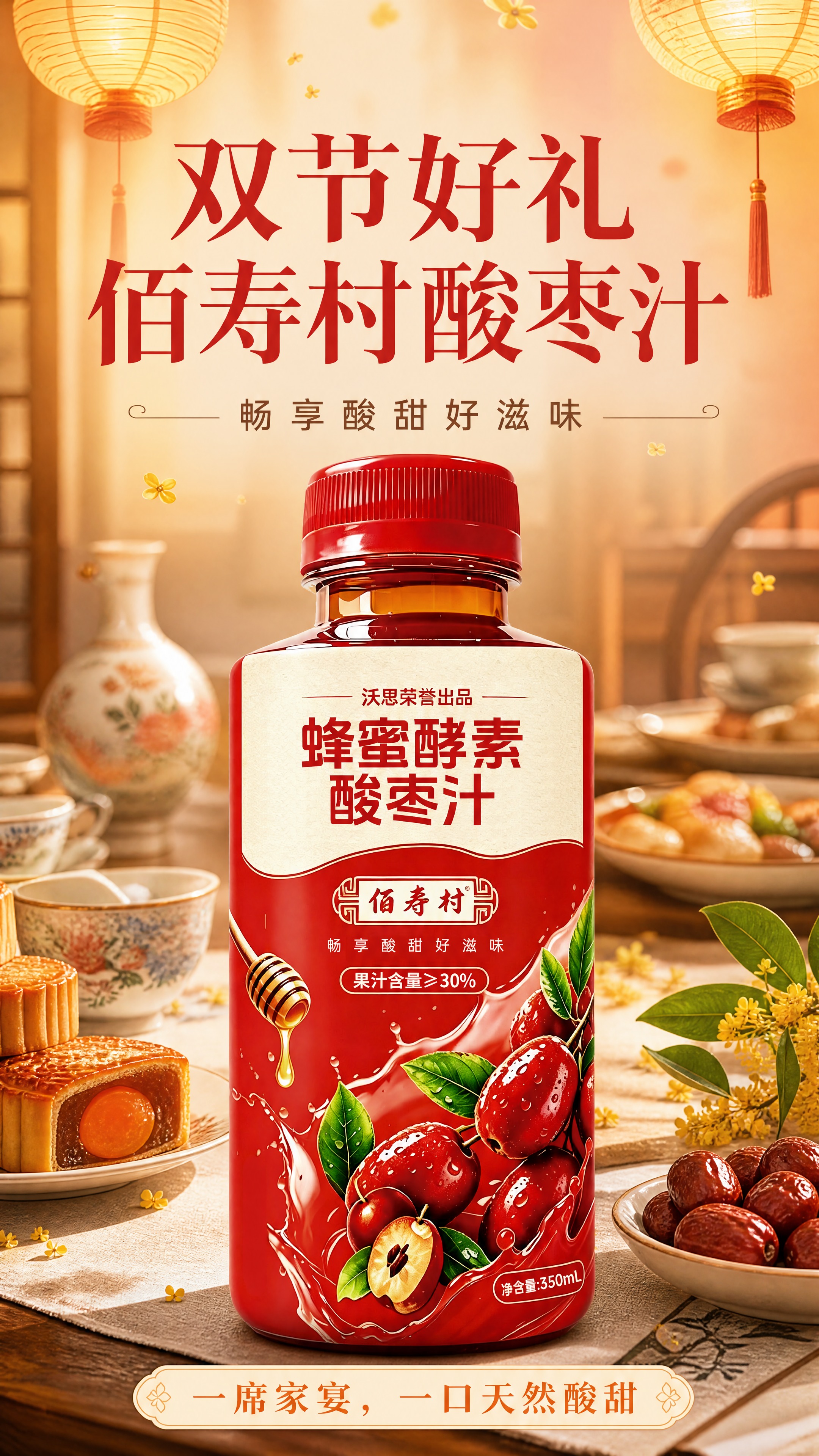 8K超写实商业产品摄影，竖版海报，9:16比例。画面主体为佰寿… - 图片创意预览