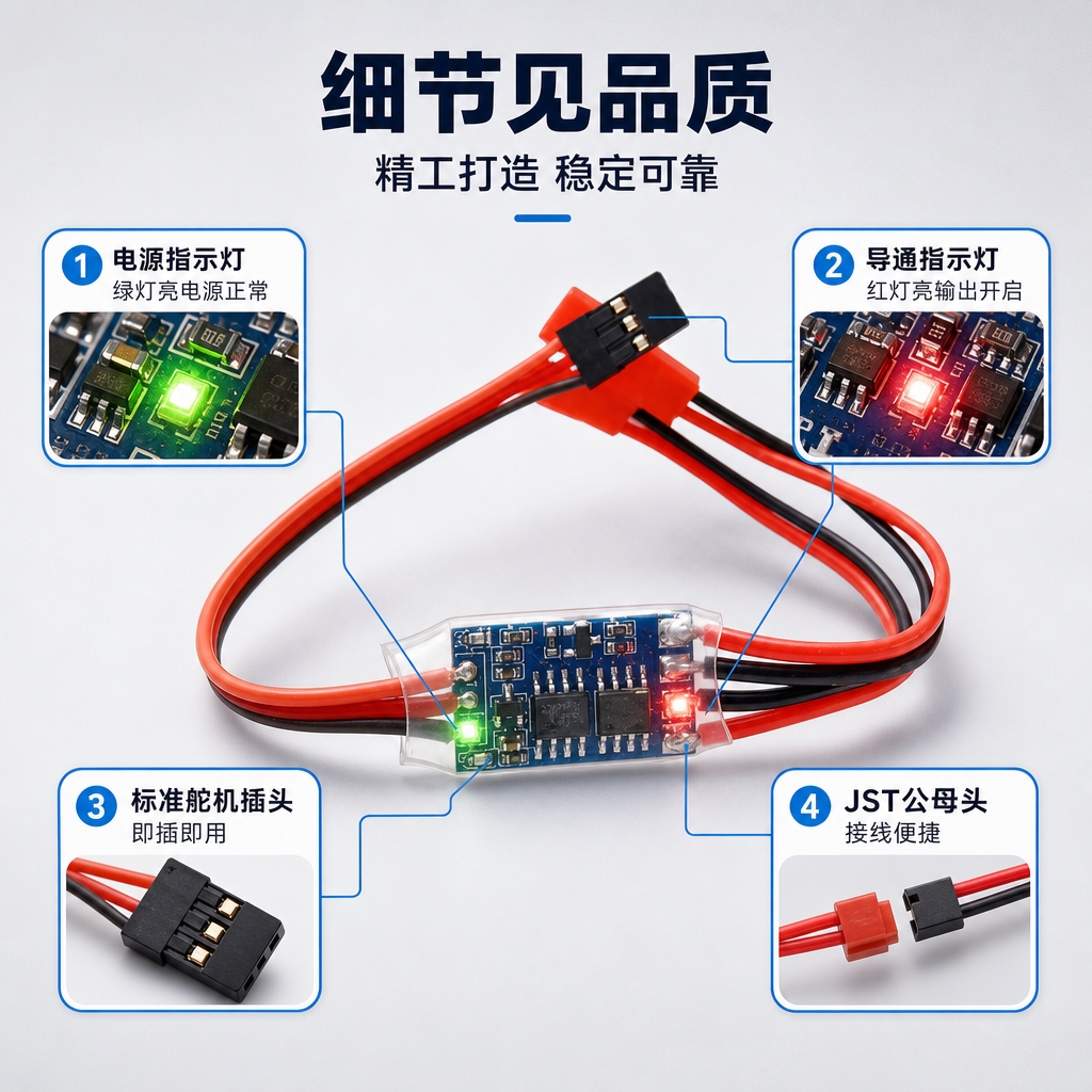 [商品] 使用【图8】航模遥控电子开关指示灯标注图；保留产品形… - 图片创意预览