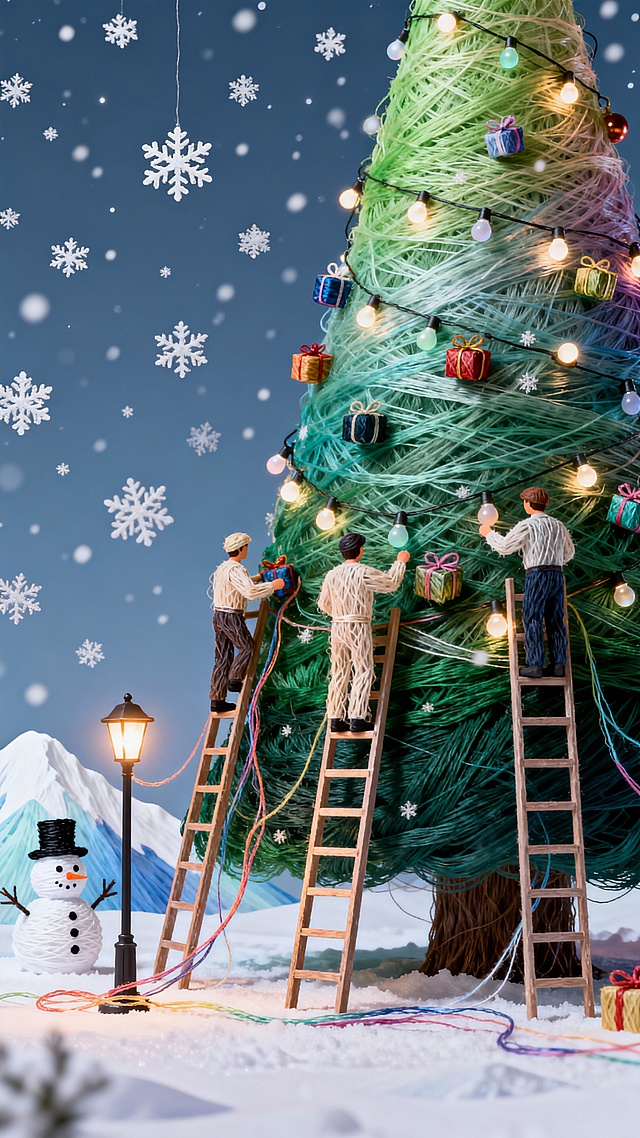 一起建造圣诞树吧