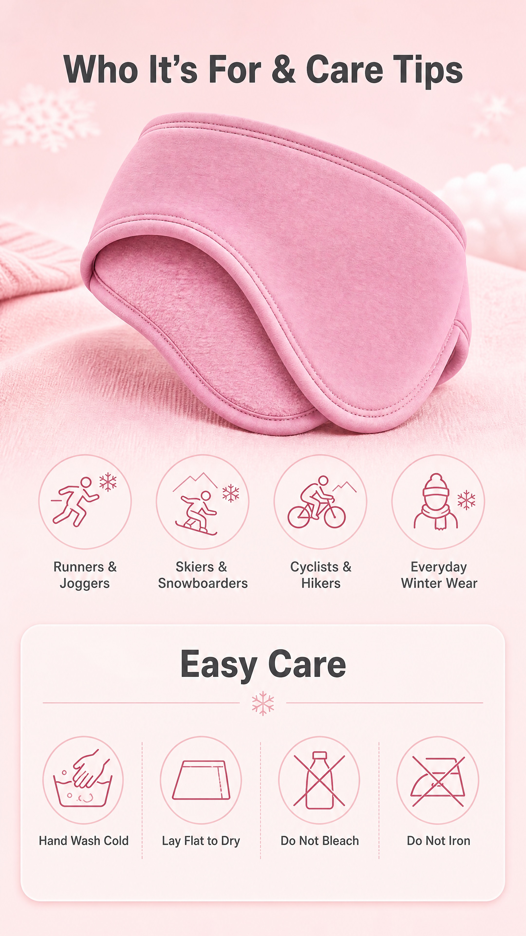[商品] 使用【图1】粉色保暖发带；商品处理：保留发带整体弧形… - 图片创意预览