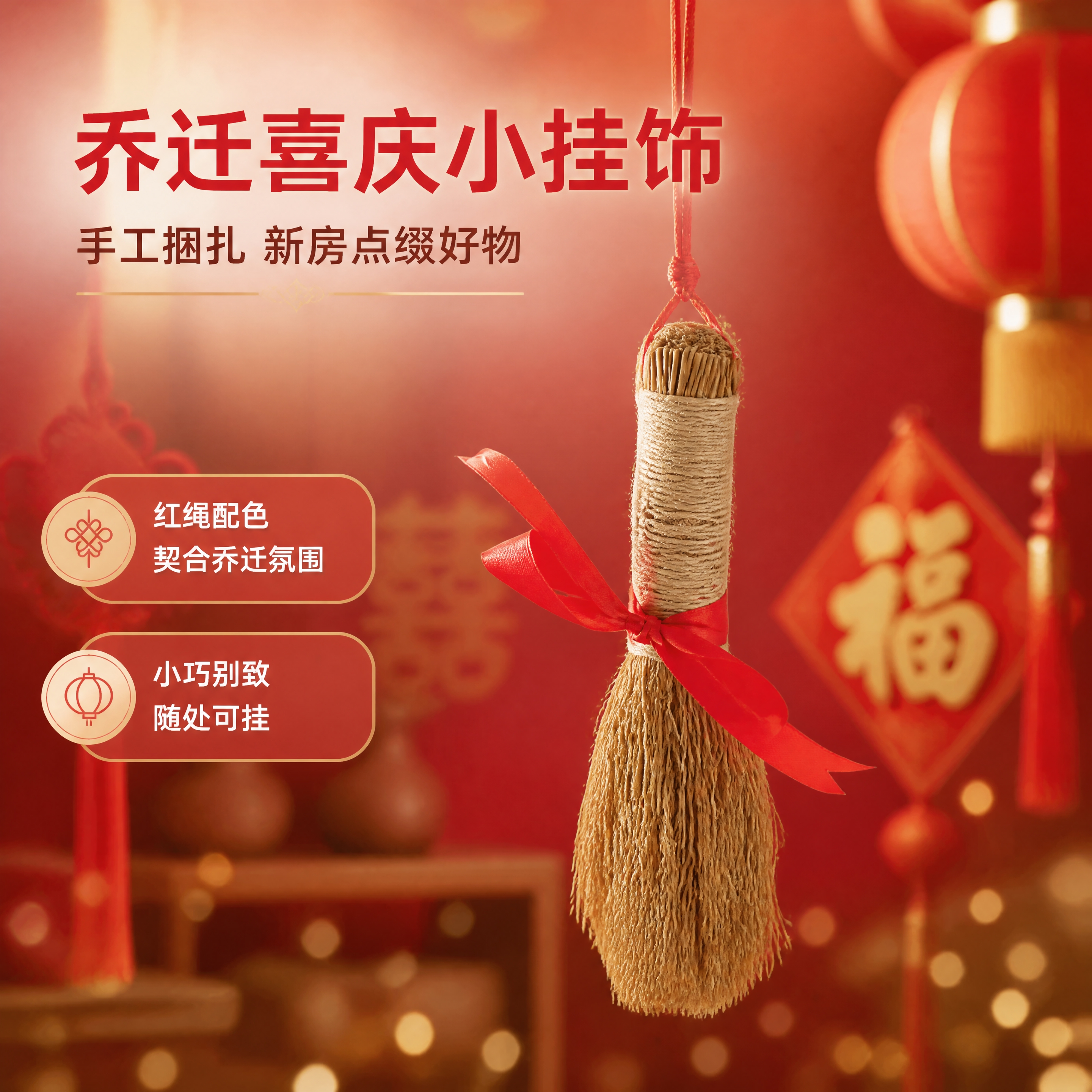 [商品] 使用【图1】稻草小毛刷红绳挂饰；保留稻草刷毛、麻绳捆… - 图片创意预览