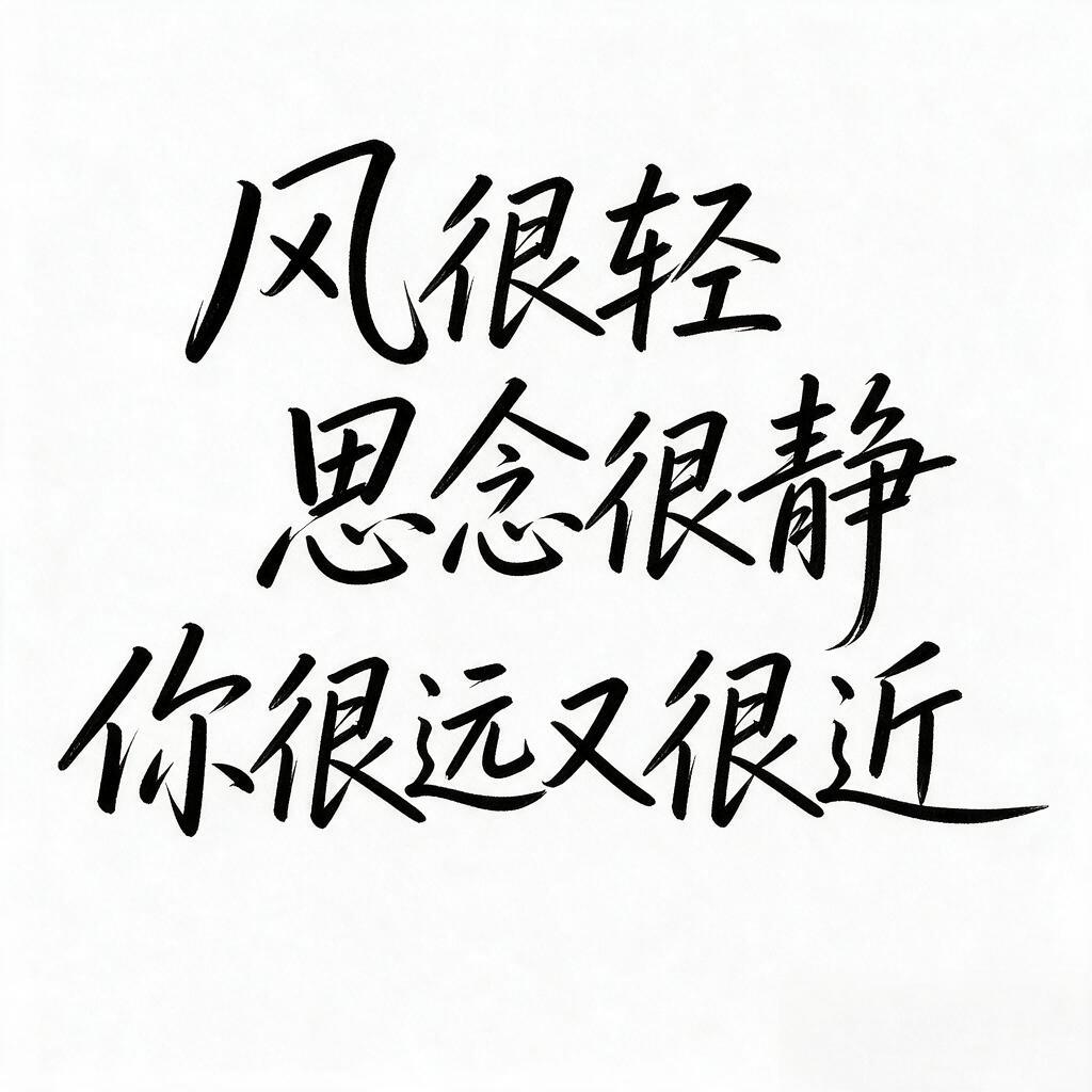 意境轻柔文字 - 图片创意预览