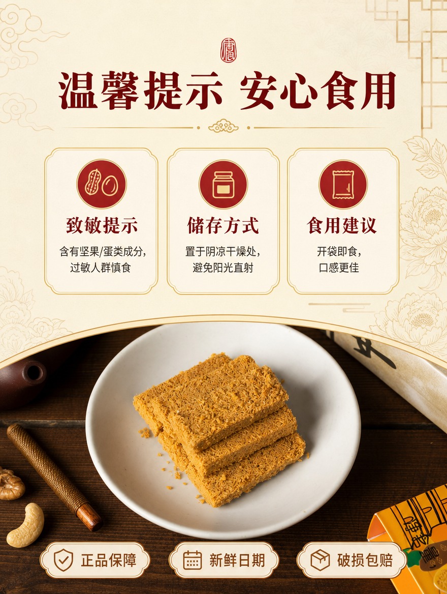 [商品] 使用【图7】贵妃御酥俯拍产品实拍；保留产品金黄色酥松… - 图片创意预览