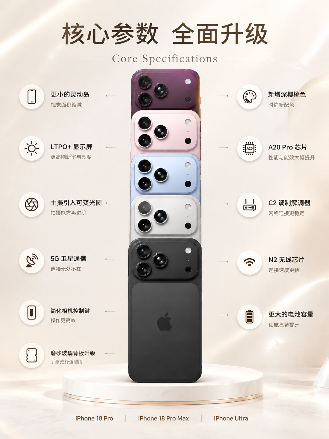 3:4竖版商业数码海报，米杏暖白色浅色系背景，细腻柔和漫射光影… - 图片创意预览