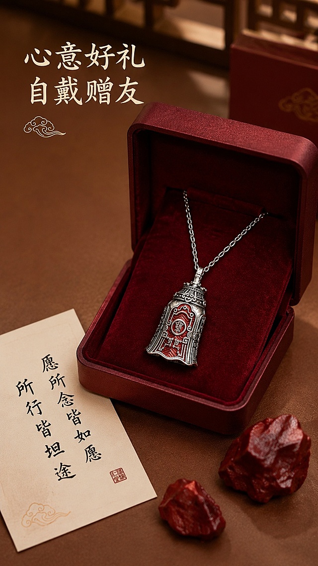 「图片1」「图片1」「图片1」「图片1」「图片1」「图片1」「图片1」「图片1」「图片1」「图片1」，生成一套详情页，商品名称为三清铃铛吊坠，是内有剑芯的设计走动起来有清脆的声音，适配淘宝/天猫平台，单图比例为9:16，需求屏数为15张。