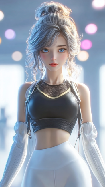 masterpiece, best quality, 8k, ultra-detailed, CG anime girl, full body shot, slender fit figure, bl预览效果