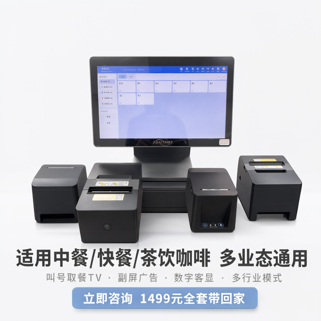 餐饮收银系统投流广告图第4张（收尾转化图），与前三张统一清新浅… - 图片创意预览