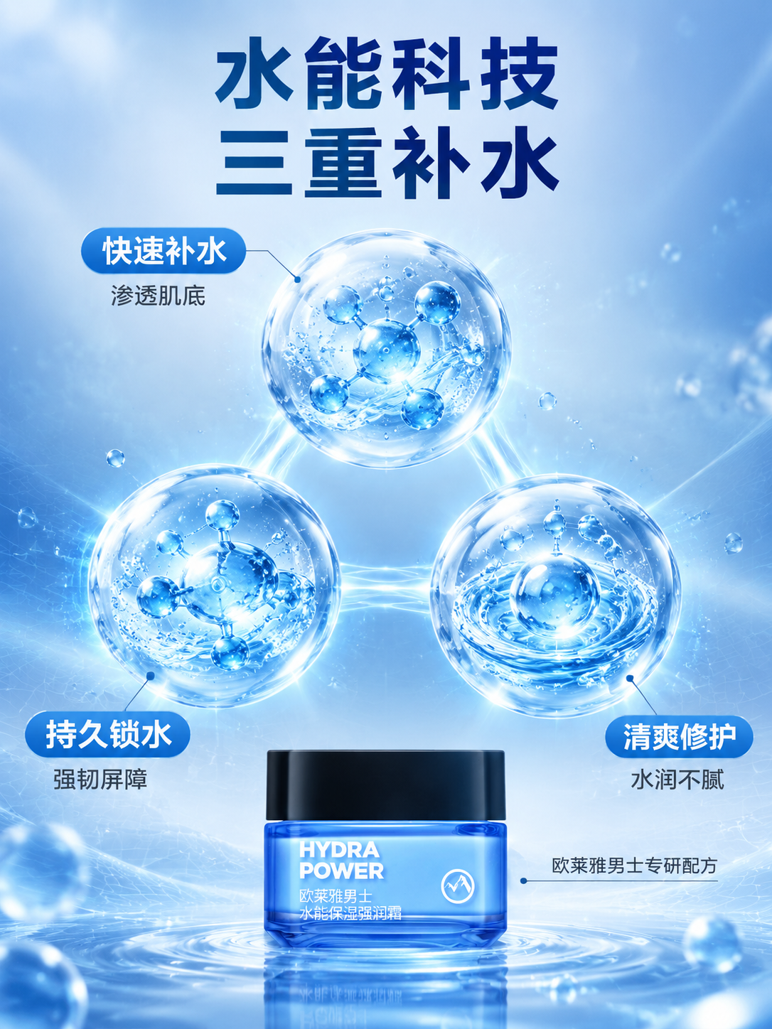 [商品] 成分机理专页 可不带产品外观 重点展示水能科技成分与… - 图片创意预览