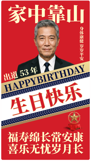 爸爸岳父生日祝福茅台背景创意感通用竖版海报预览效果