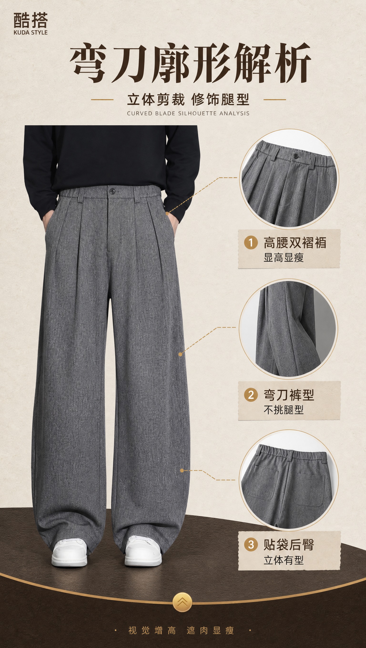 [商品] 使用【图10】灰色正面模特图、【图2】灰色背面模特图… - 图片创意预览