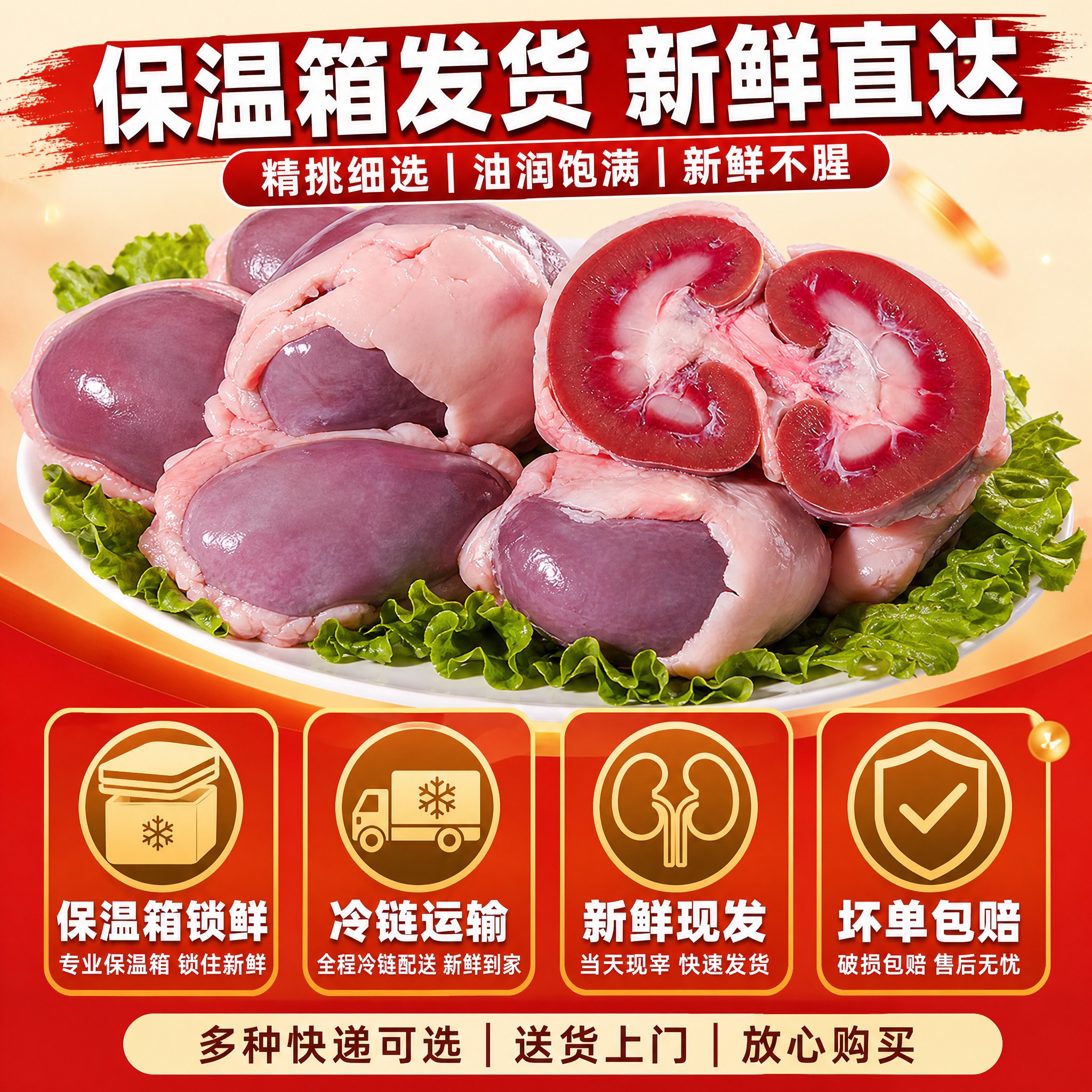 [主图-5] 高端真羊油腰 服务承诺与发货保障图 打消购买顾虑… - 图片创意预览