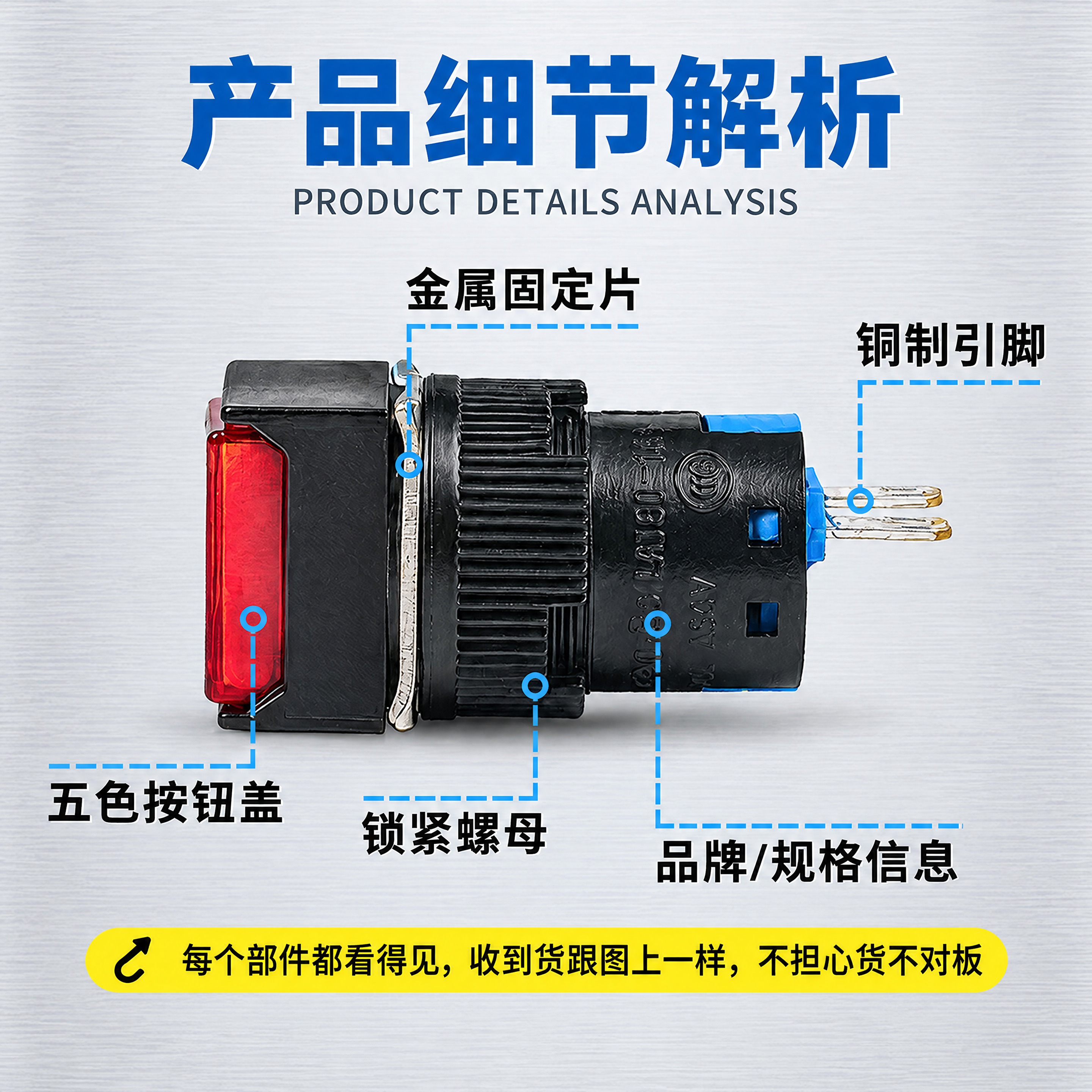 保持【图1】的所有内容、文字、产品、引线标注、底部黄色钩子、浅… - 图片创意预览