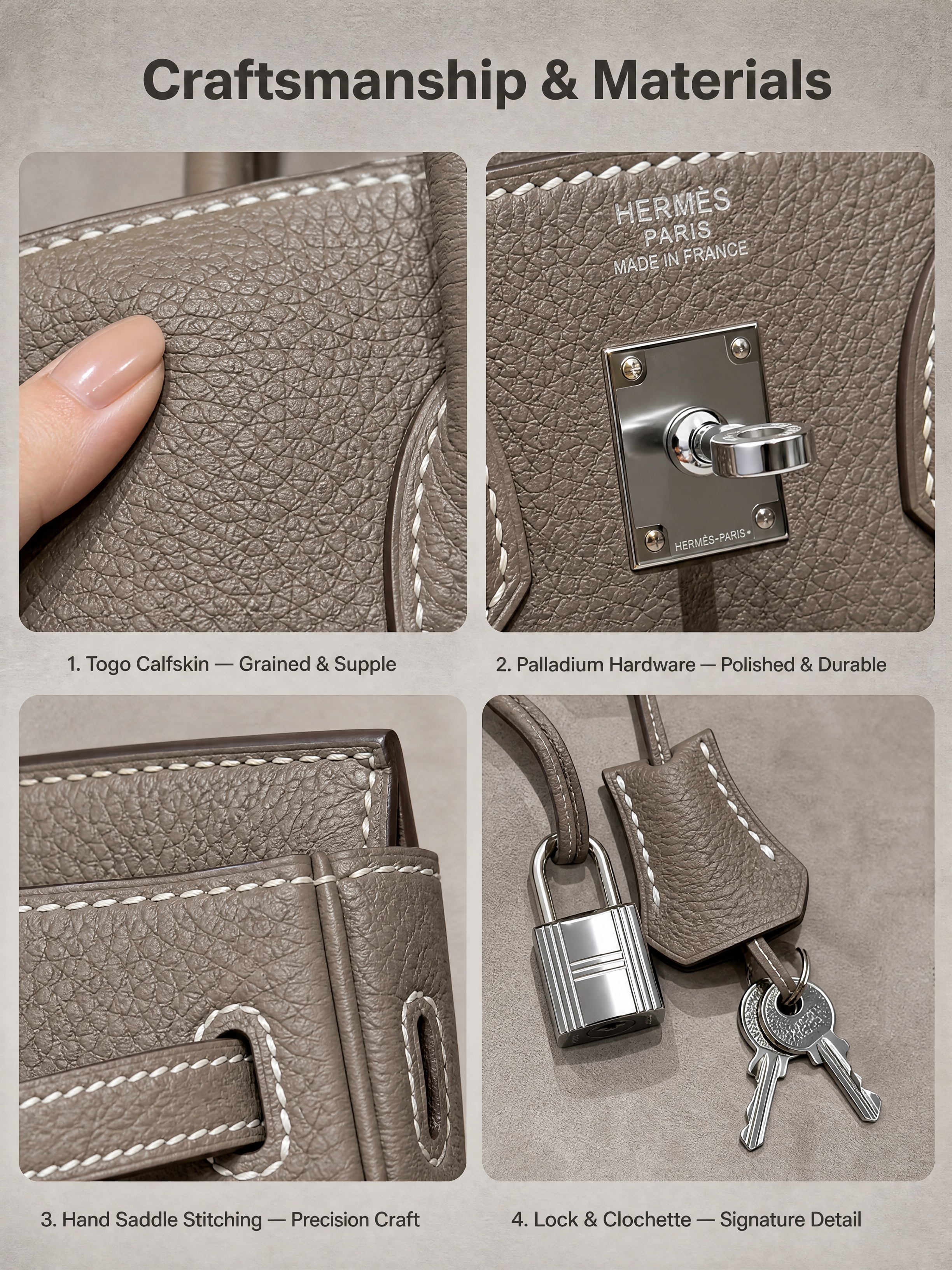 [商品] 使用【图1】爱马仕 Birkin 25 大象灰 To… - 图片创意预览