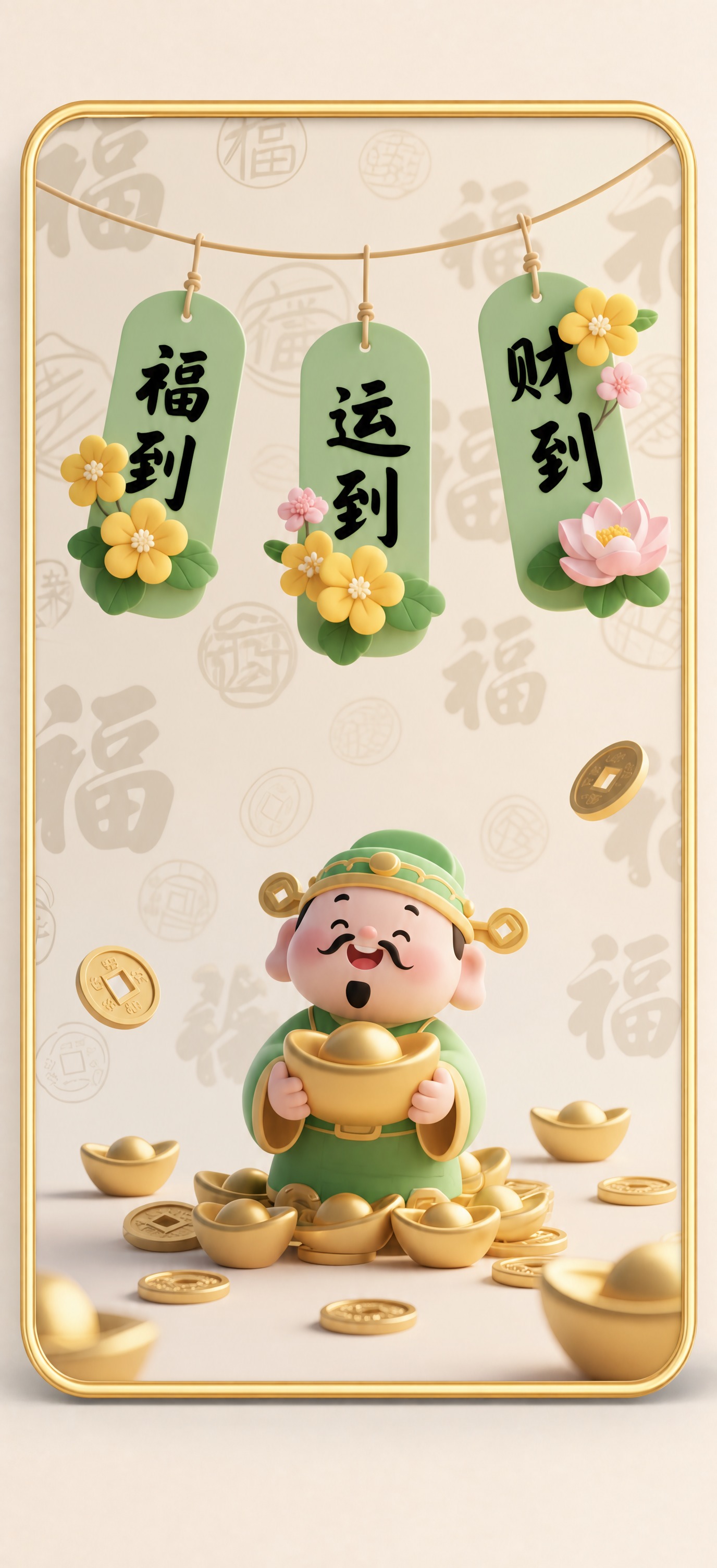 图生图编辑：为图4的画面内容加上一圈金色边框。相框整体为纯金色… - 图片创意预览