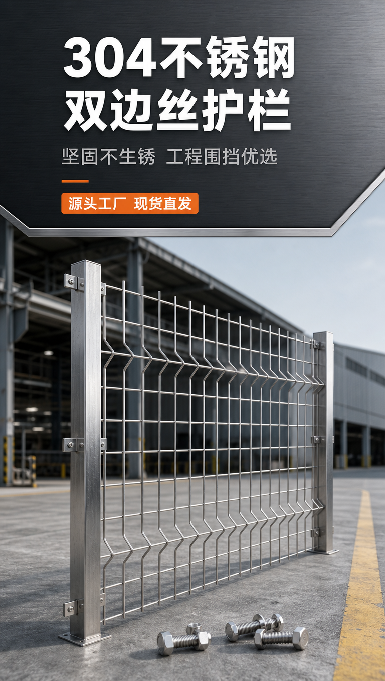 [商品] 使用【图1】304不锈钢双边丝护栏；保留立柱50mm… - 图片创意预览