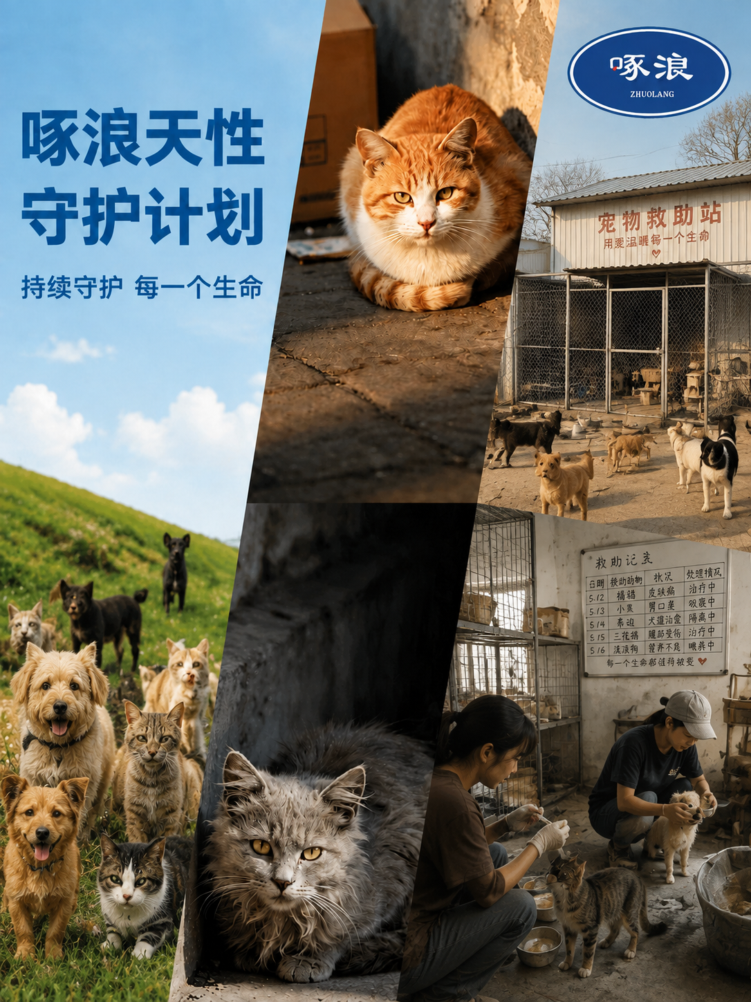 基于原图进行修改重绘，保留原图的三栏斜切分栏版式结构、整体背景… - 图片创意预览