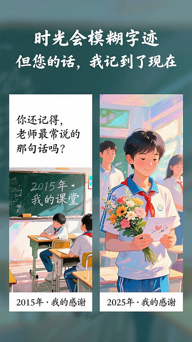 教师节｜对比海报