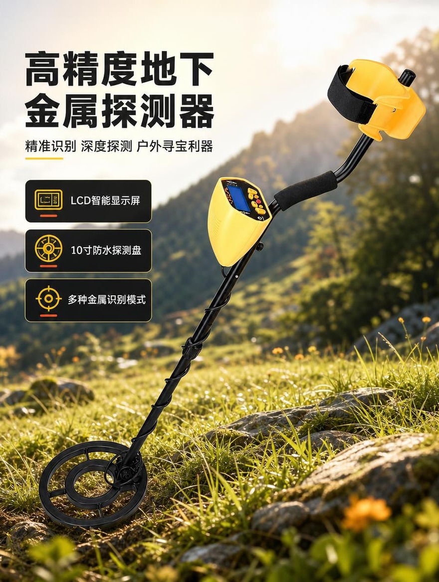 [商品] 使用【图1】黄色地下金属探测器；保留黄色主机外壳、黑… - 图片创意预览
