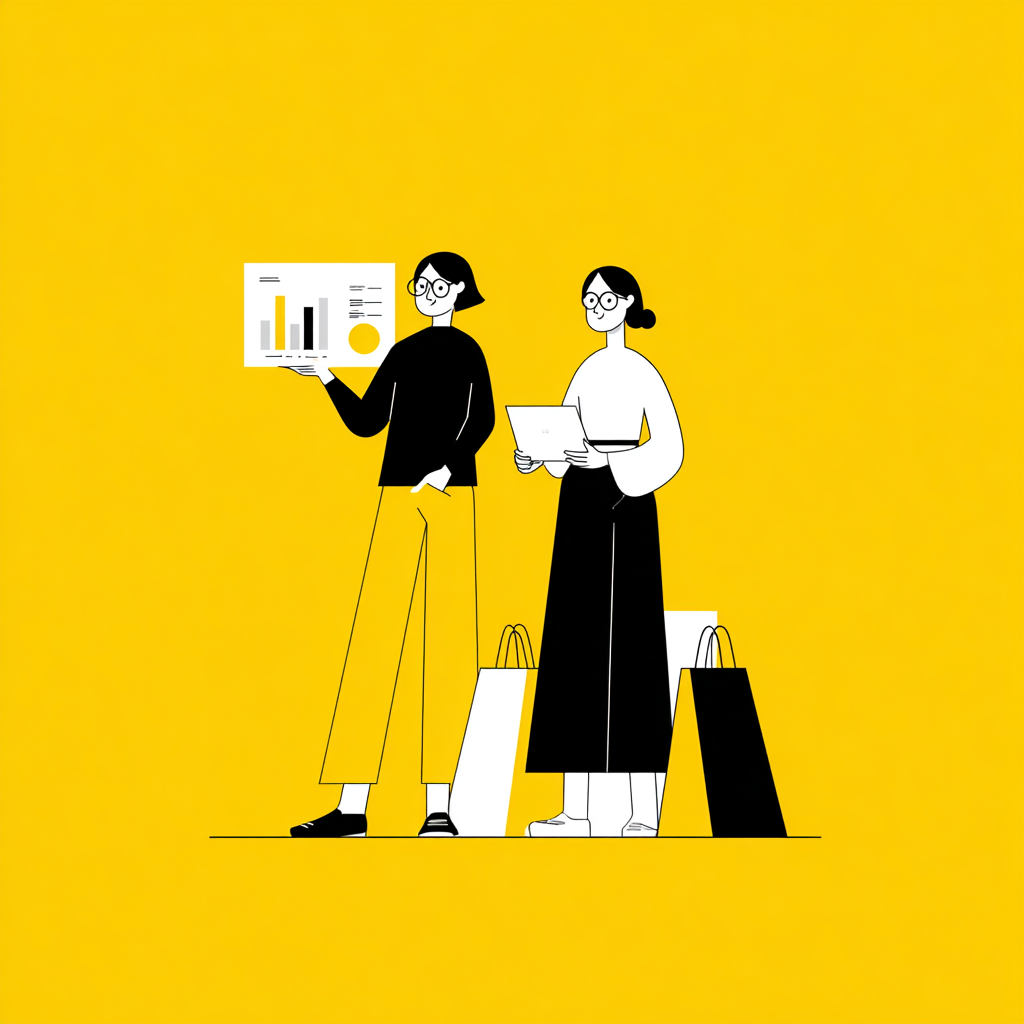 flat illustration, shopping rel… - 图片创意预览