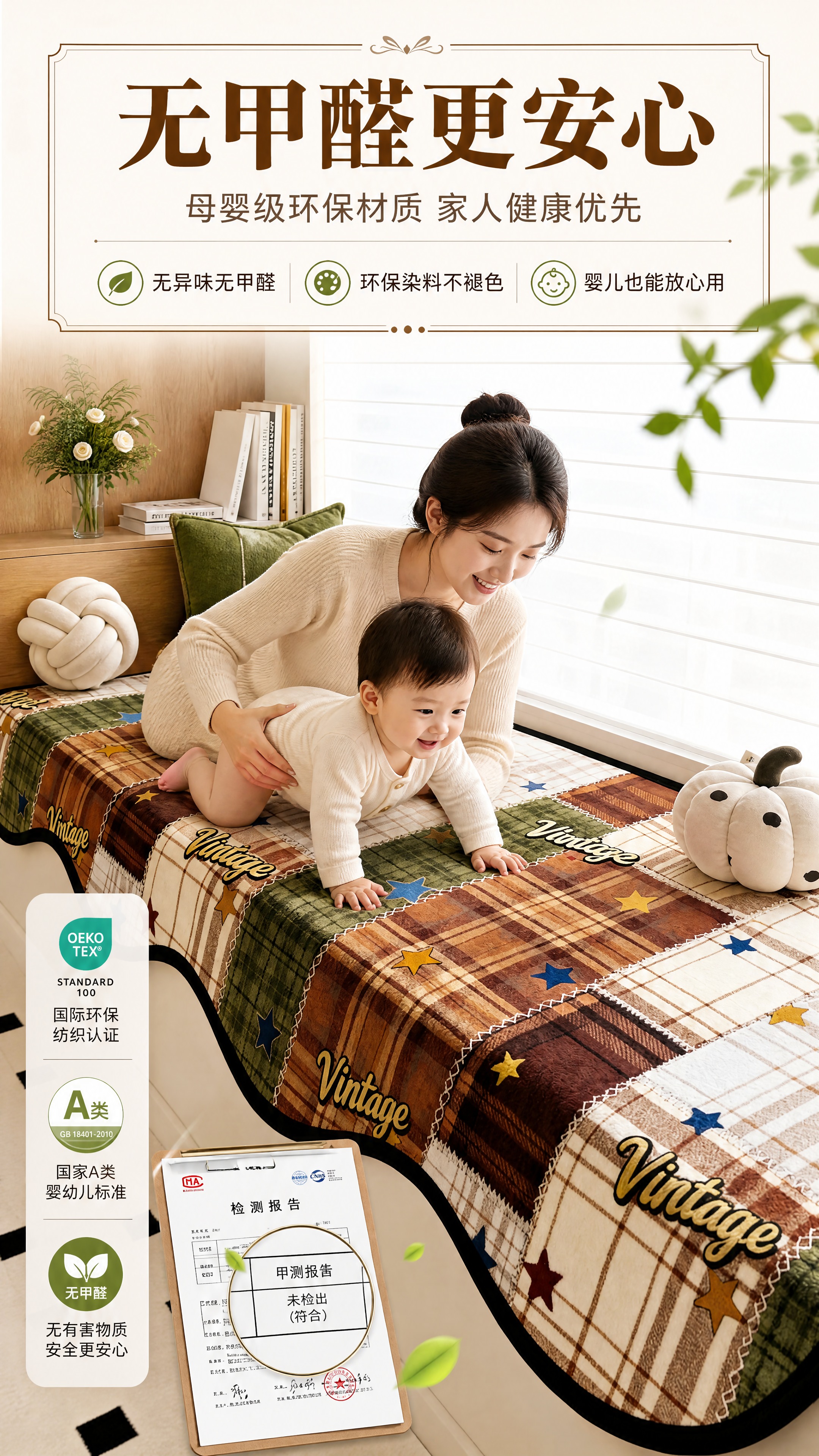 [商品] 使用【图1】复古拼色格纹天鹅绒飘窗垫；保留波浪异形边… - 图片创意预览