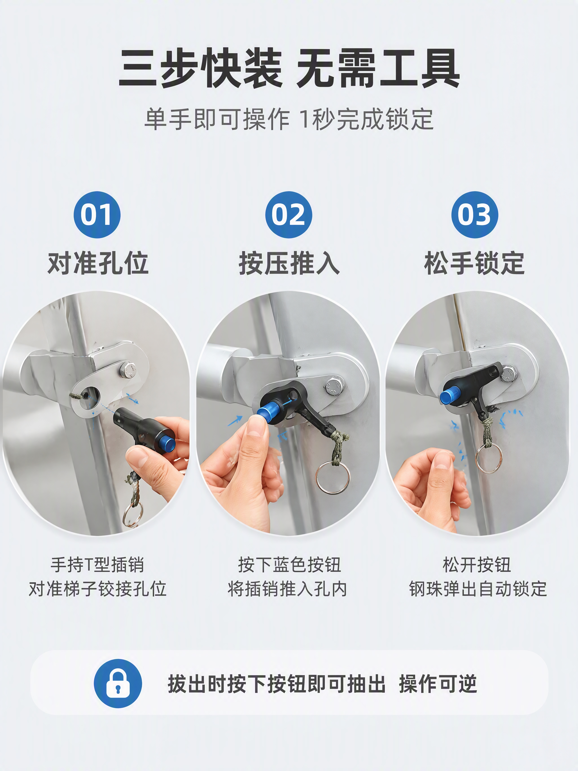 [第6张] 安装使用演示-三步快速插拔操作教程。本张使用【图1… - 图片创意预览