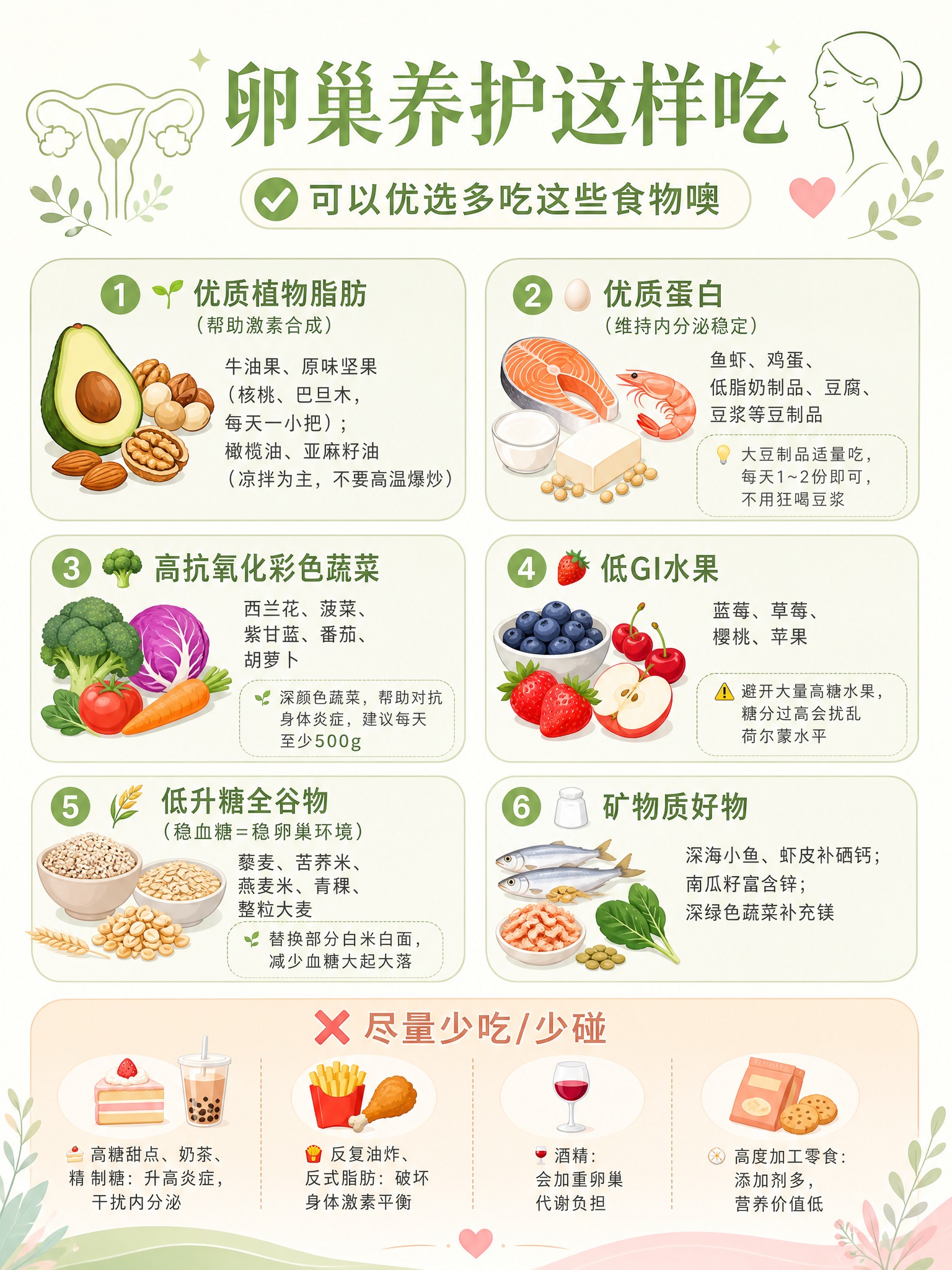 医学健康科普风格海报，清新健康配色：奶油白+抹茶绿+暖杏色+柔… - 图片创意预览