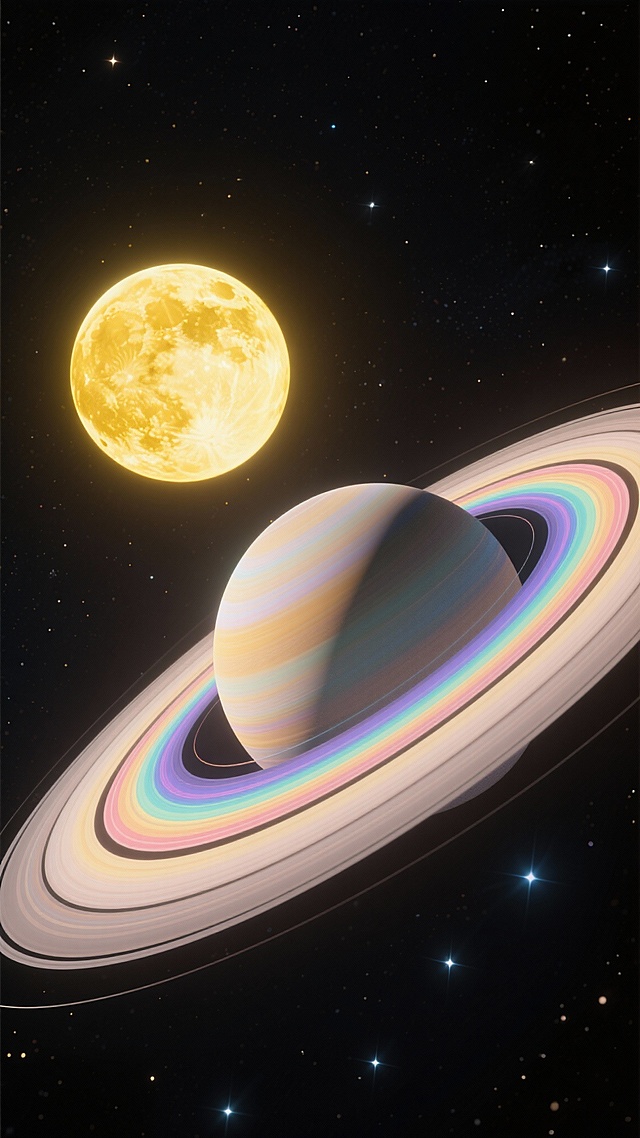 帮我生成50张关于月亮和星球的图片