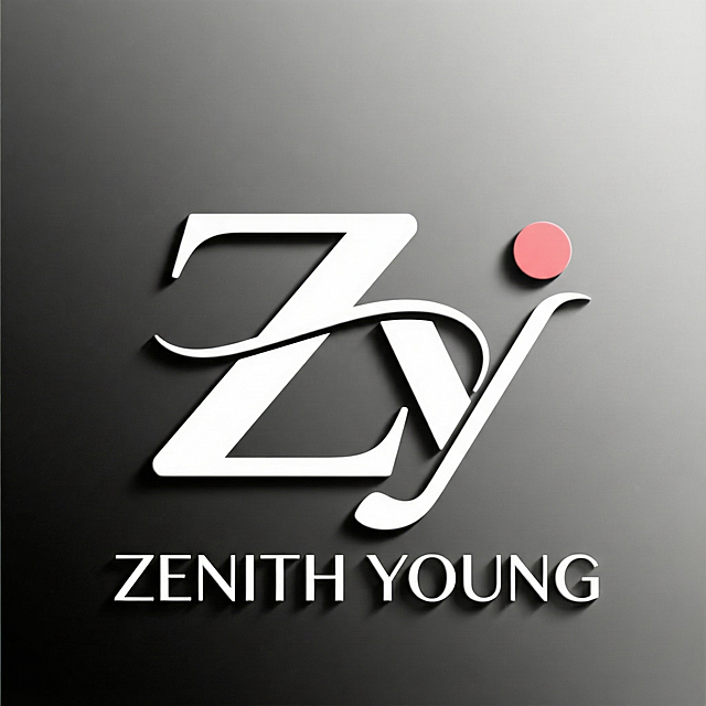下面添加英文“ZENITH YOUNG”