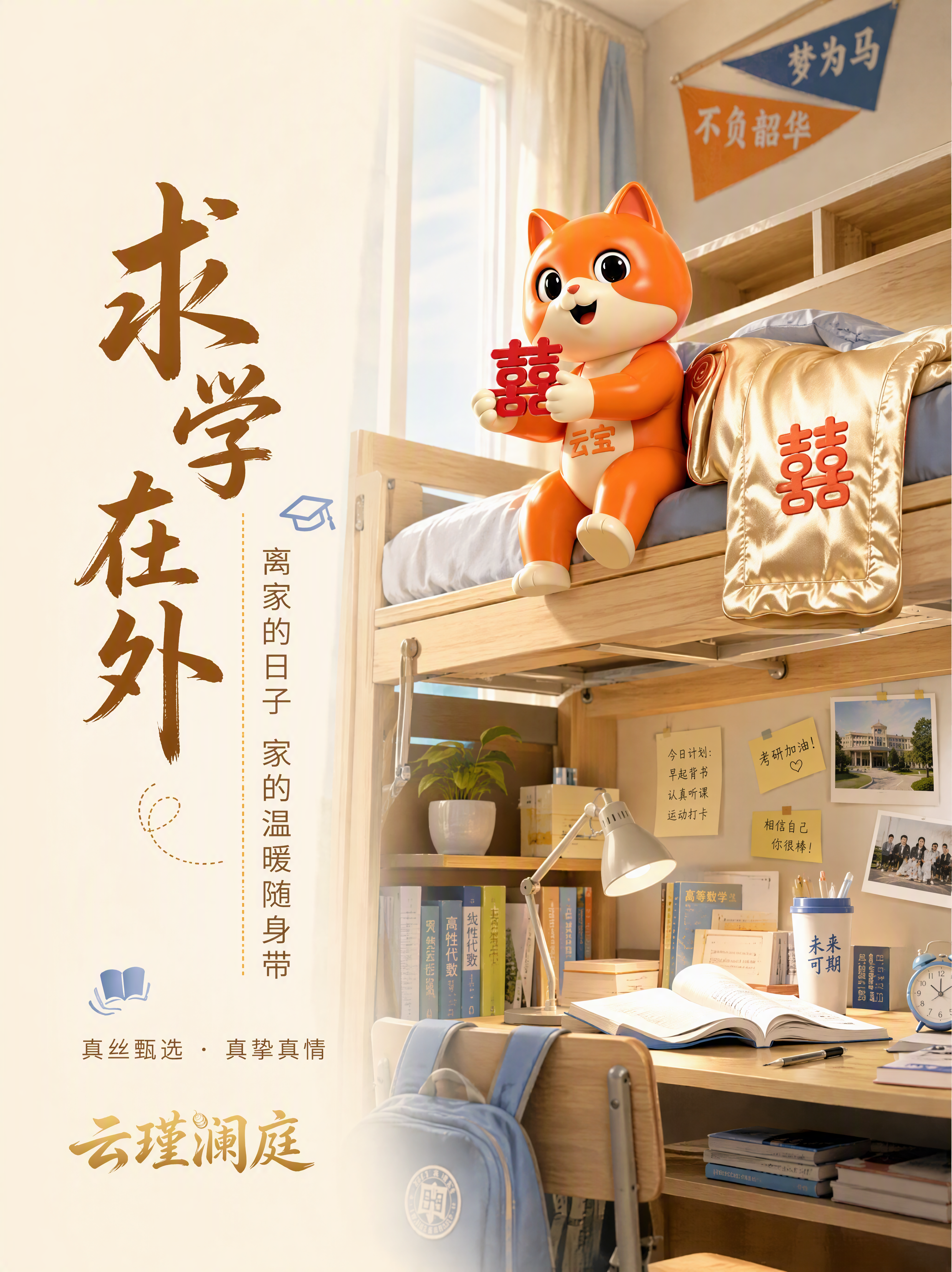 电商详情页场景隔断导航图，学生使用主题。本张使用【图2】中的橙… - 图片创意预览