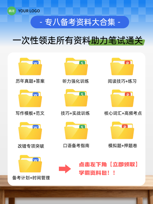 专八备考资料笔试全流程全流程小红书配图封面预览效果
