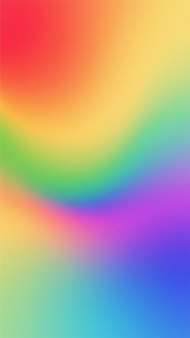 一张充满活力的彩色背景图，整体呈现出流畅自然的渐变效果，色彩从左上角的明亮红色开始，逐渐过渡到橙黄色，接着是柔和的绿色，然后向右下角自然地融入深邃的蓝色和紫色，形成丰富而和谐的色彩层次。整个画面采用了数字艺术的平滑过渡质感，光影柔和，没有明显的光源焦点，营造出一种梦幻、轻快且充满活力的氛围。色彩过渡均匀细腻，没有生硬的边界，呈现出高度的色彩和谐度与视觉统一性，背景干净纯粹，没有任何文字、图案或其他元素干扰。