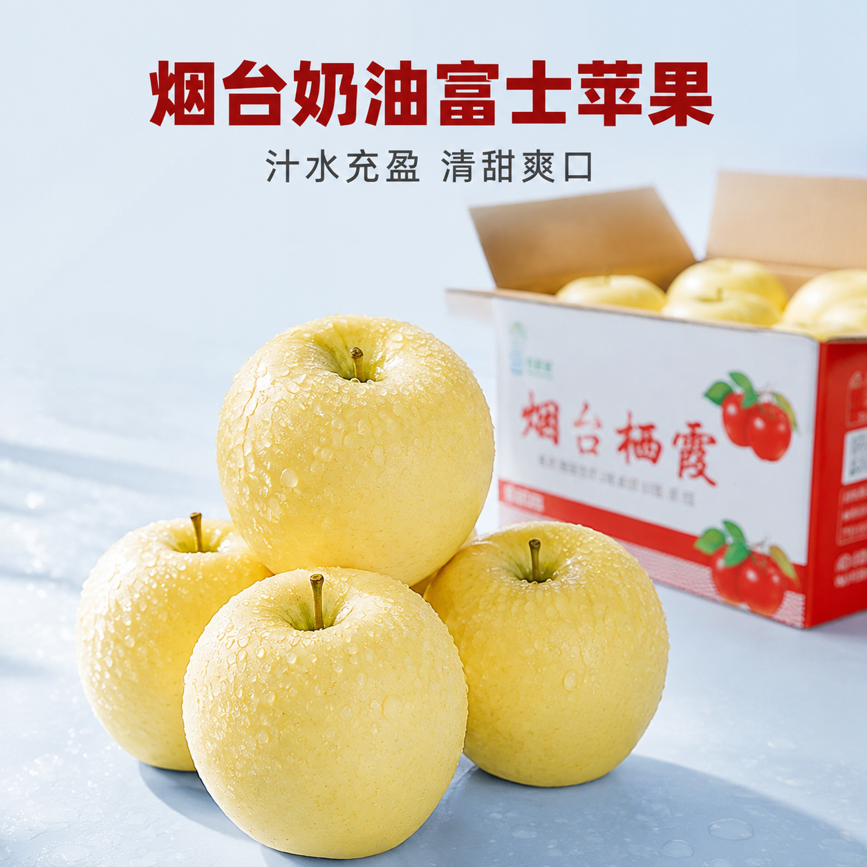 京东电商主图，800×800像素，1:1比例。品质生鲜美食摄影… - 图片创意预览