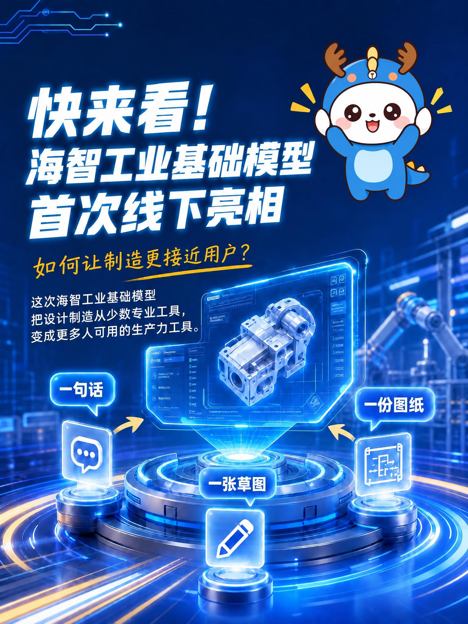 将海报右上角的小智卡通形象替换为第二张参考图中小智的正面形象（… - 图片创意预览