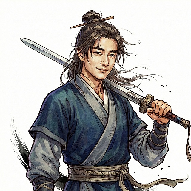 人物的五官和表情贴近男明星黄轩