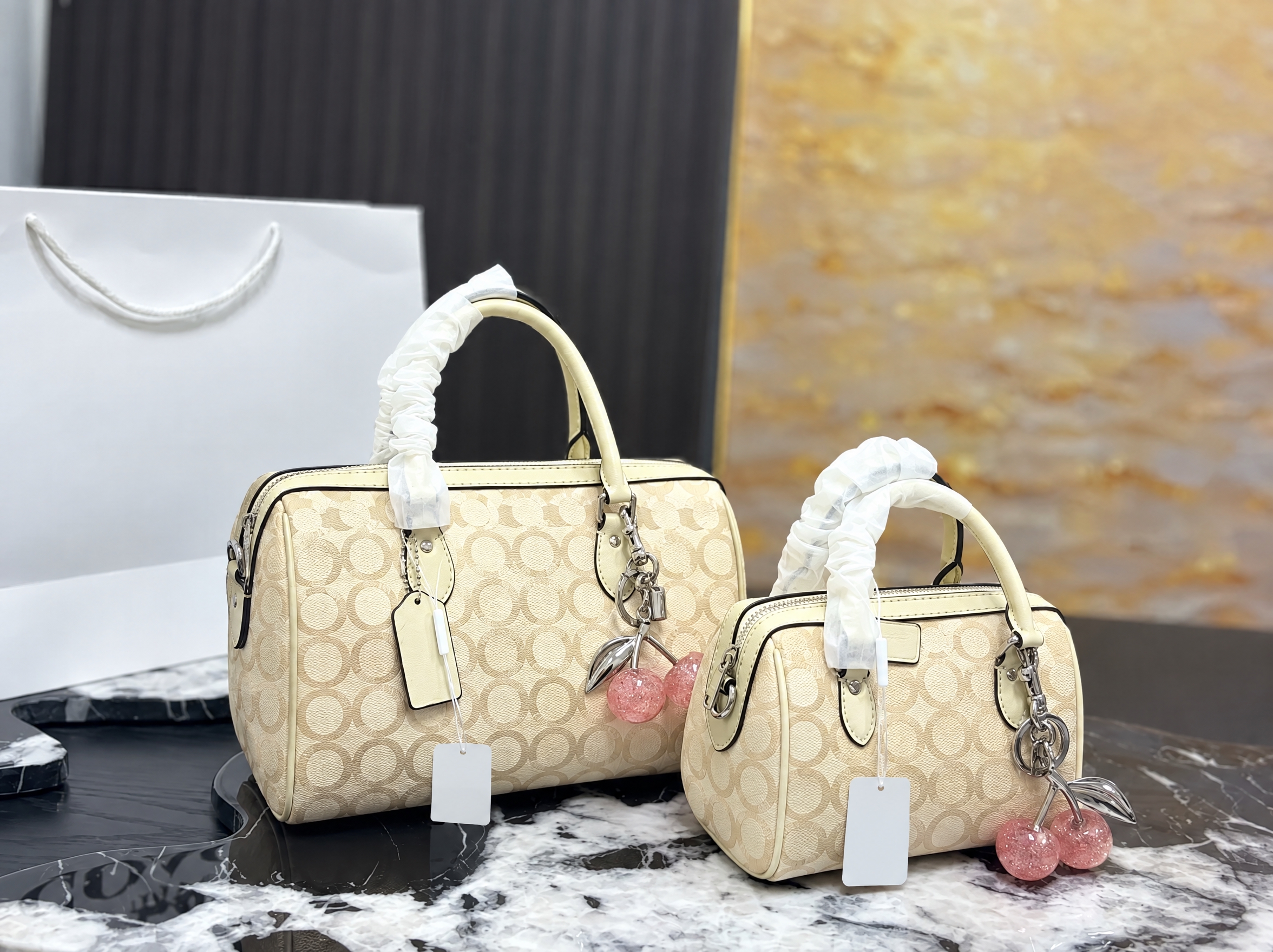 去掉图片中所有的COACH品牌LOGO和文字，包括包身金属LO… - 图片创意预览